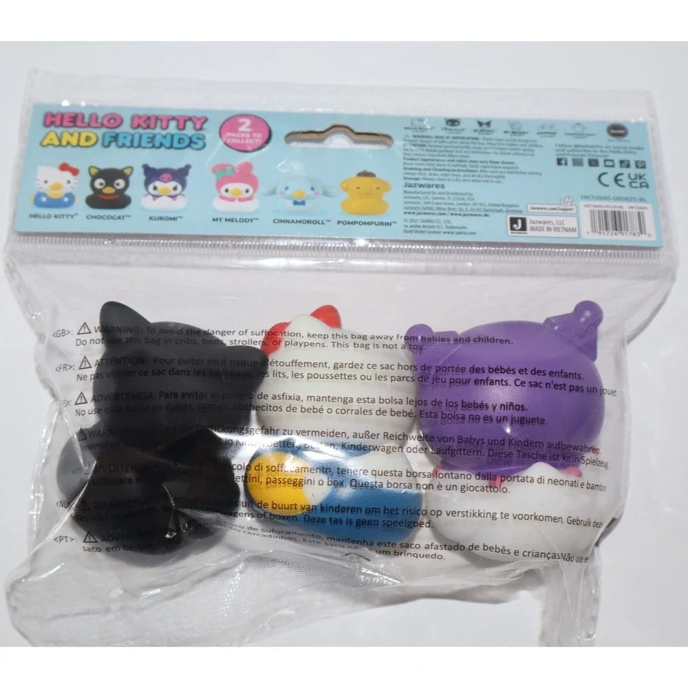 DuckZ HELLO KITTY & FRIENDS Rubber Ducks Cruise Gift Set of 9 NEW
